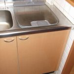 松下電工キッチン　トップオープンビルトイン食器洗浄機　取替え前